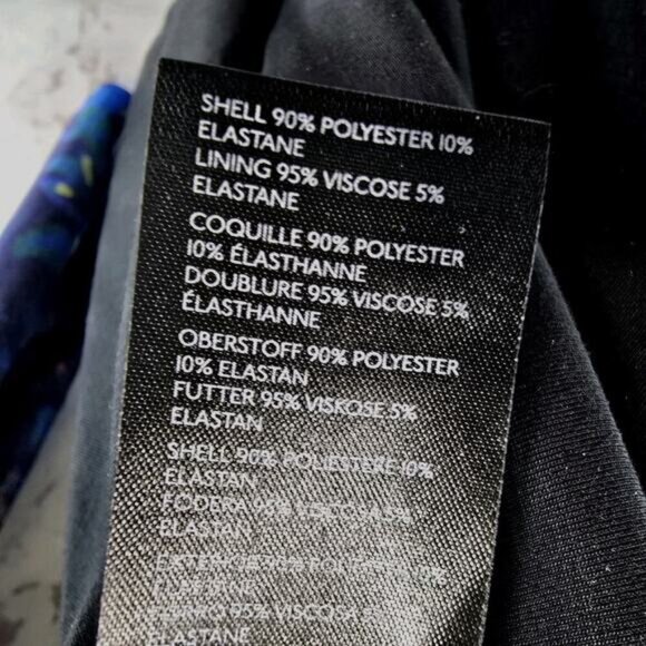 Maeve Dress Womens XS Blue Floral Velvet Midi Keyhole Constance Slit - Picture 11 of 13